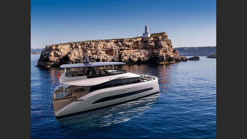 AQUON One: The First Solar and Hydrogen-Powered Luxury Yacht Redefines Smart Yachting